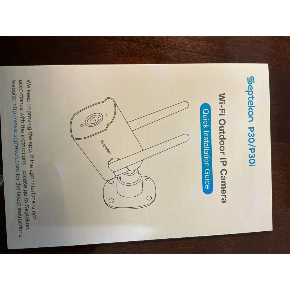 Sept-kon‎ P30 P30i Wi-Fi Outdoor IP Security Camera Black
